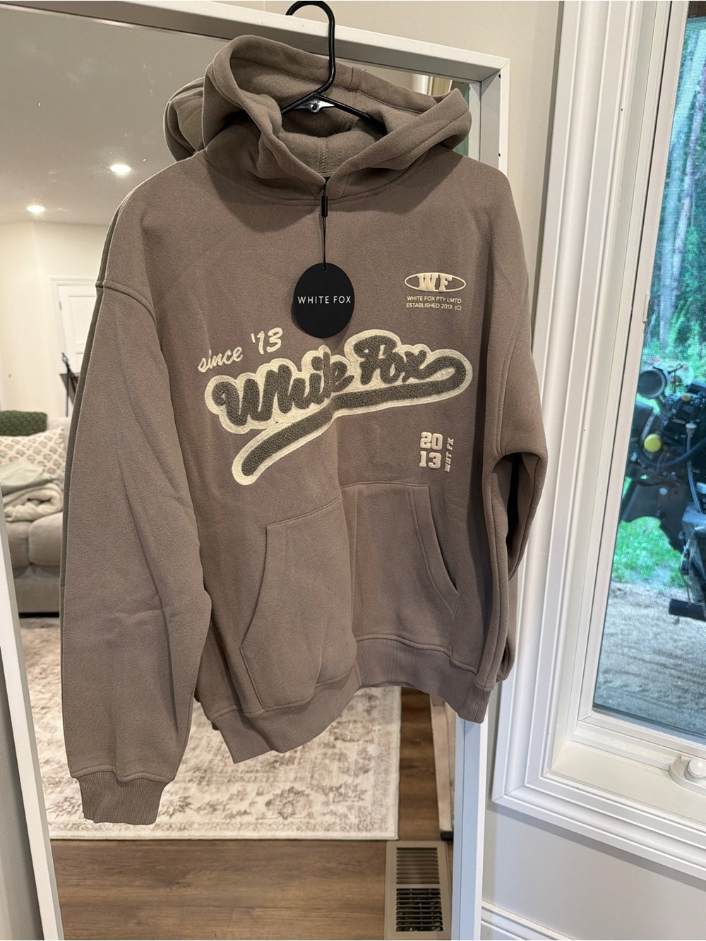 New White fox hoodie